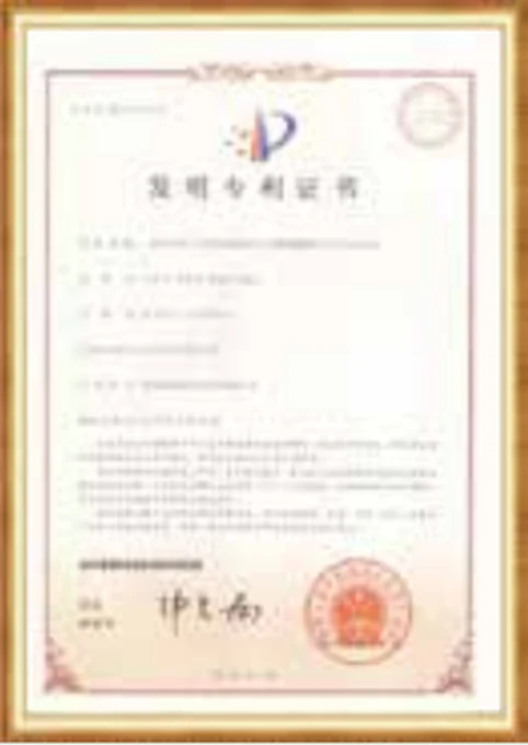 Patent certificate 1 reproduced in the Passion Glow catalog