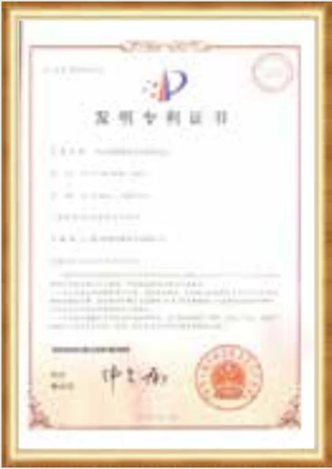 Patent certificate 5 reproduced in the Passion Glow catalog